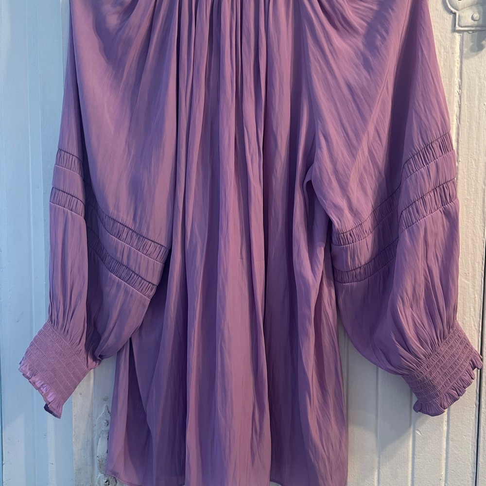 ✔️#H BNWT Ramy Brook peasant style Blouse in MAUMA $325 - Picture 9 of 12